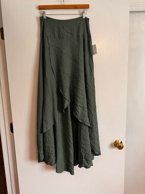 Flowy Olive Green Swim skirt Cover-up